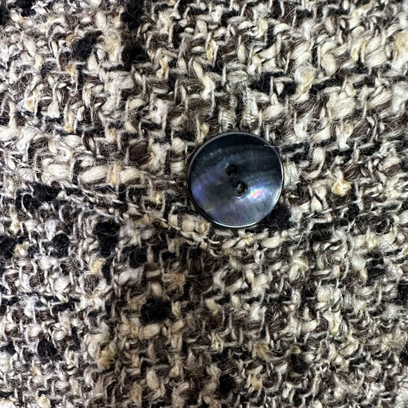 Chicos Sweater Jacket Women Sz 3 XL 16 Tweed Boucle Wool Mohair Blend Shacket - Picture 6 of 15